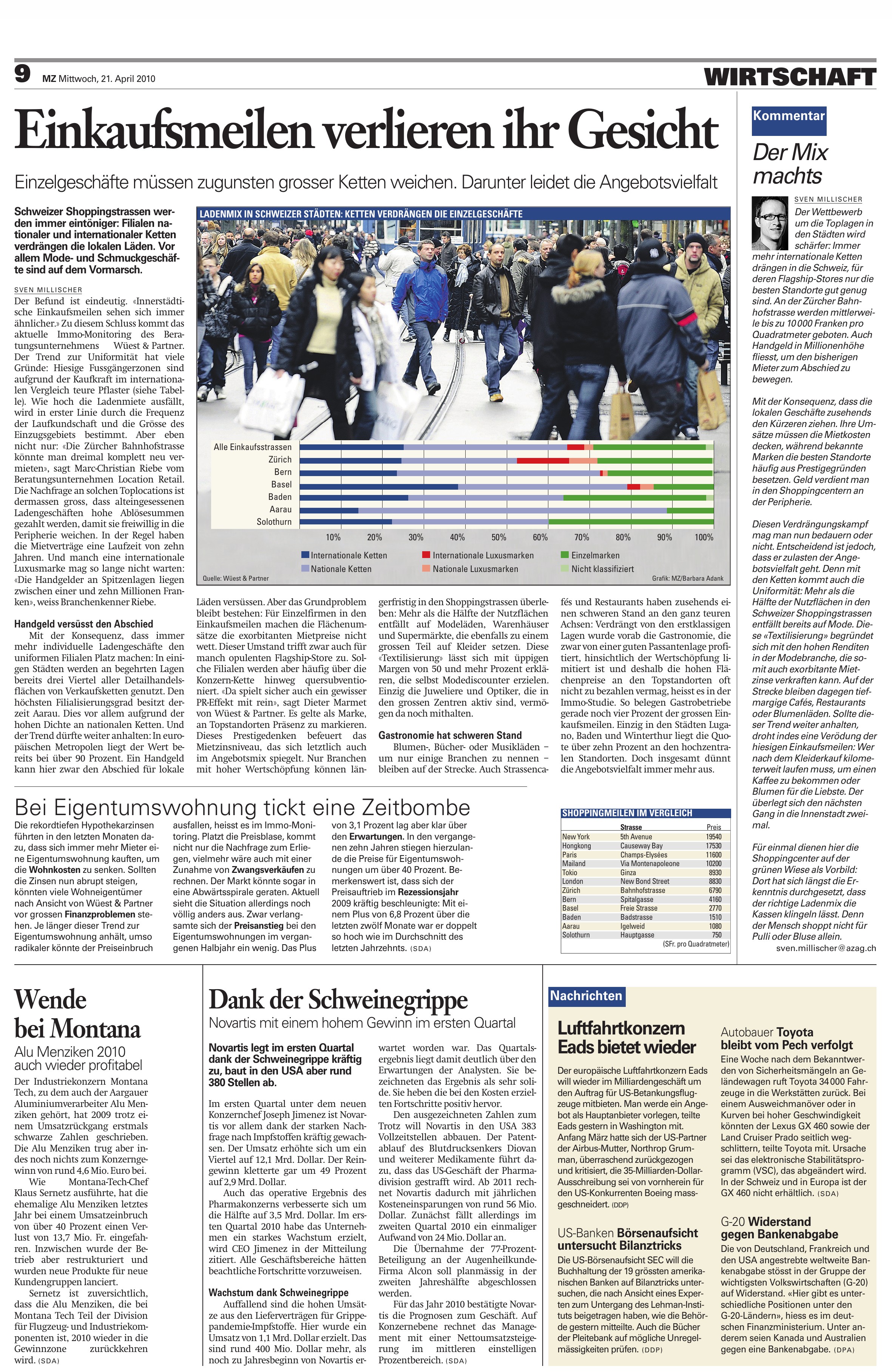 Einkaufsmeilen verlieren ihr Gesicht